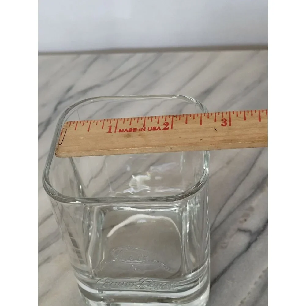 Crown‎ Royal Vintage 2000 Commemorative Square Glass Tumbler Rocks